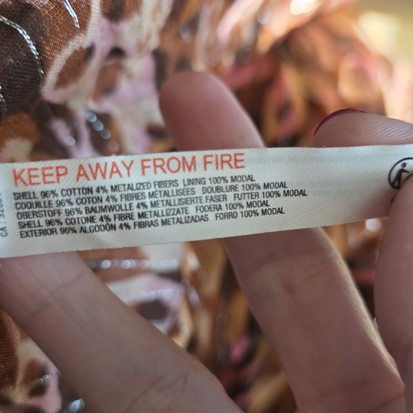 Anthropologie Strapless Maxi Dress in Pink and Brown Animal Print - Picture 6 of 8